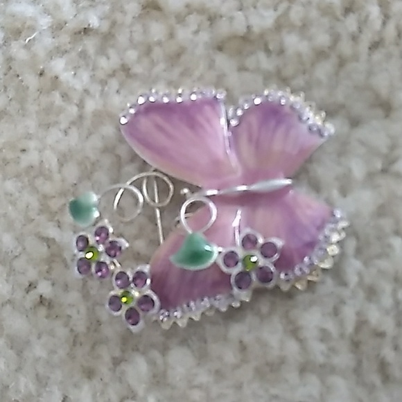 A SET OF 3 VINTAGE BUTTERFLY BROOCHES IN EXCELLENT CONDITIONS. SB.31 - Picture 4 of 5